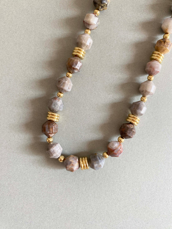 Handmade Fashion Natural Stone Agate Necklace