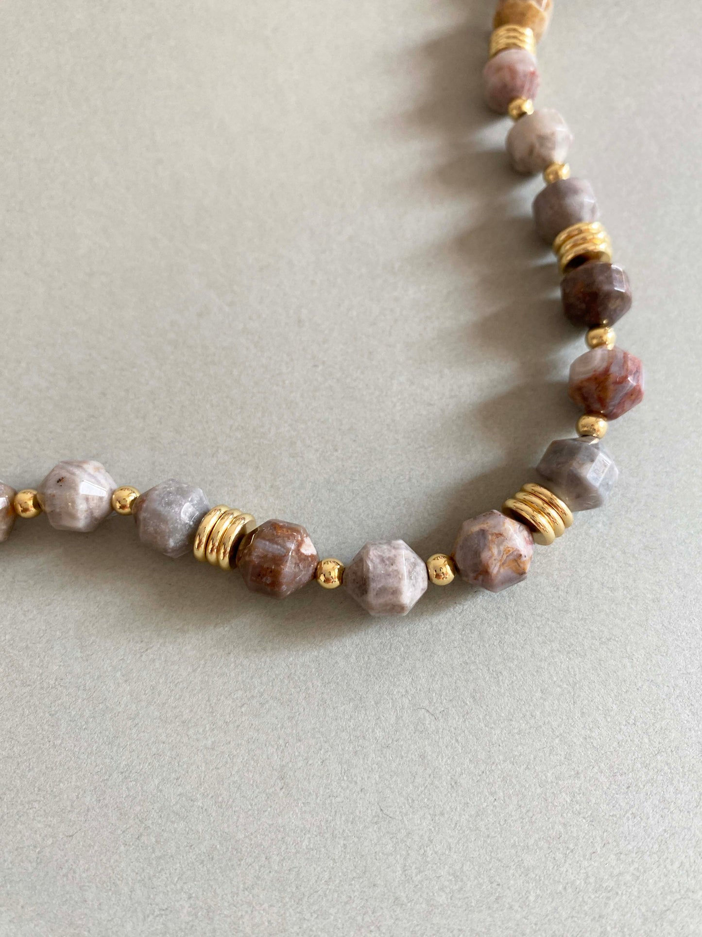 Handmade Fashion Natural Stone Agate Necklace