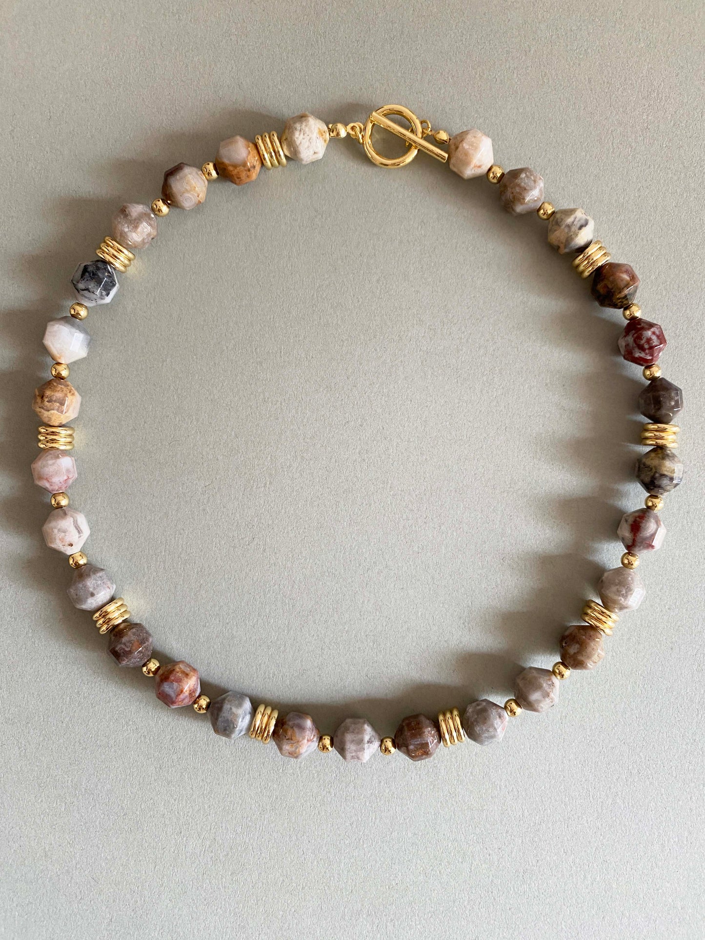 Handmade Fashion Natural Stone Agate Necklace