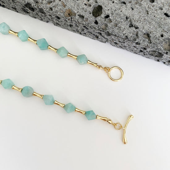 Handmade Fashion Natural Stone Amazonite Necklace