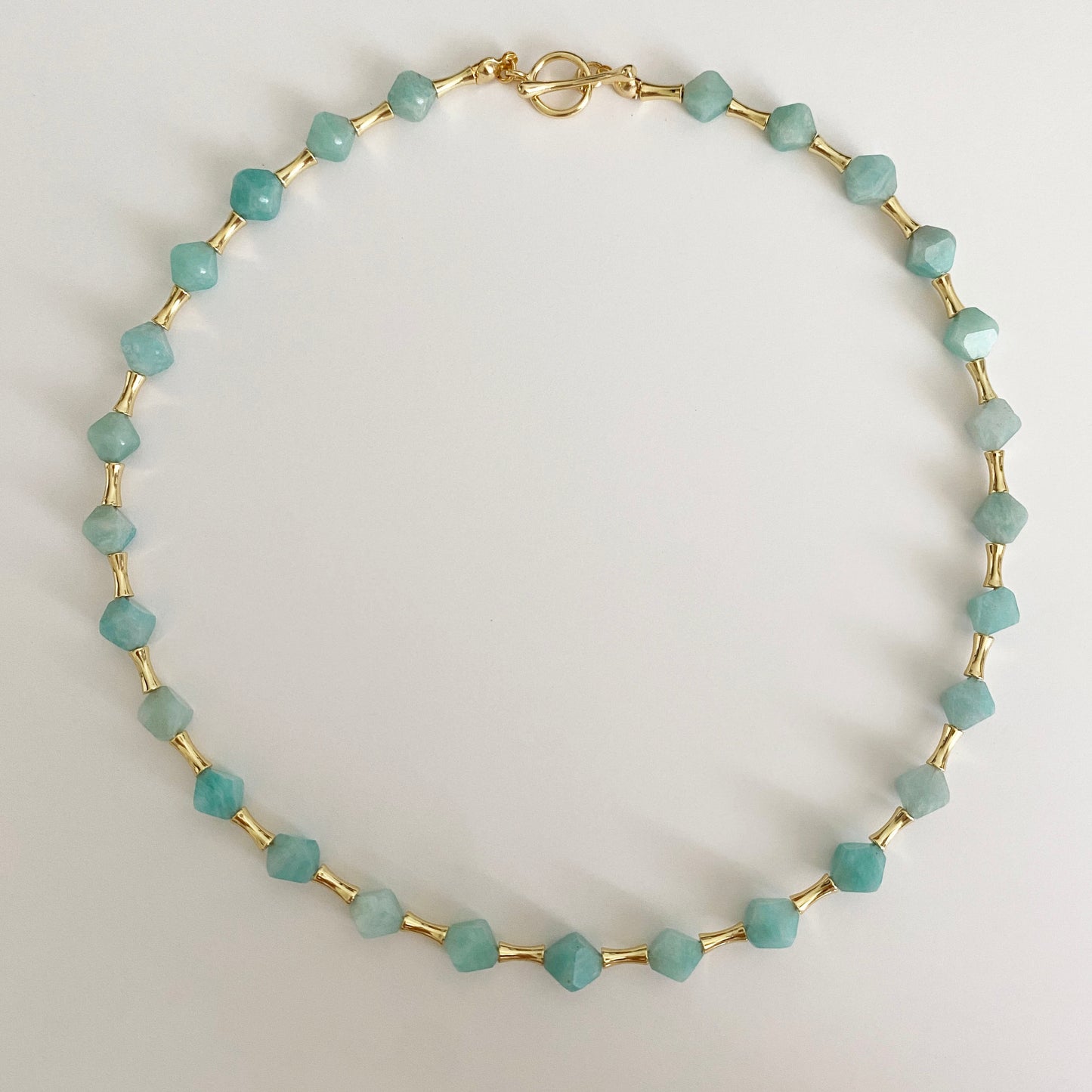 Handmade Fashion Natural Stone Amazonite Necklace