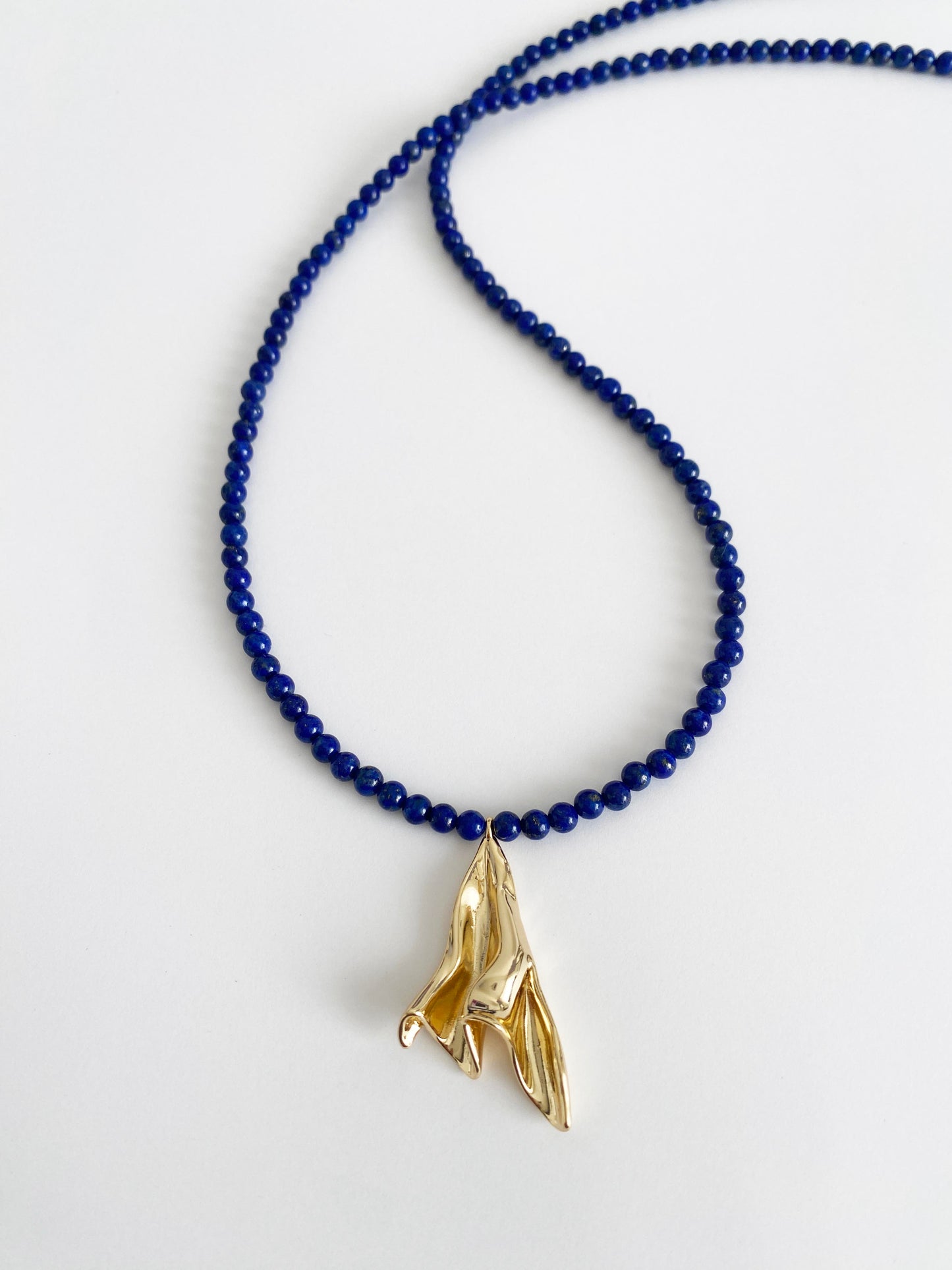 Handmade Fashion Natural Stone Lapis Lazuli Pendant Necklace