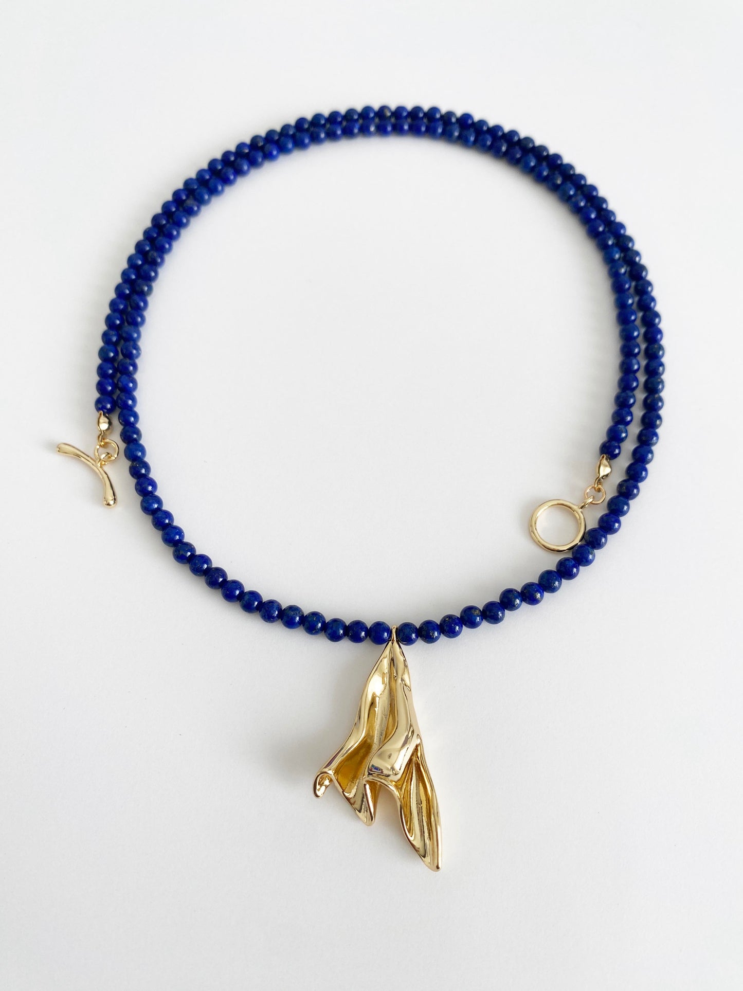 Handmade Fashion Natural Stone Lapis Lazuli Pendant Necklace