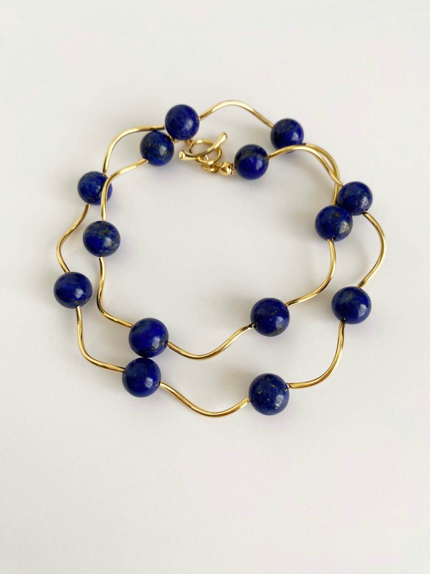 Handmade Fashion Natural Stone Lapis Lazuli  Necklace