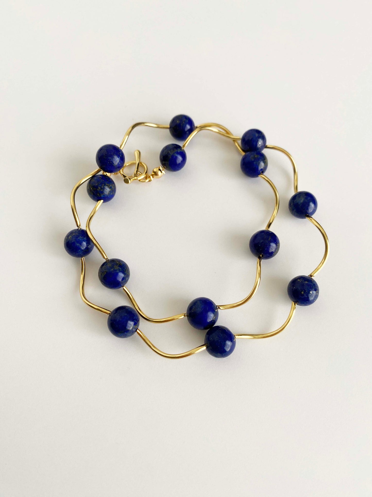 Handmade Fashion Natural Stone Lapis Lazuli  Necklace