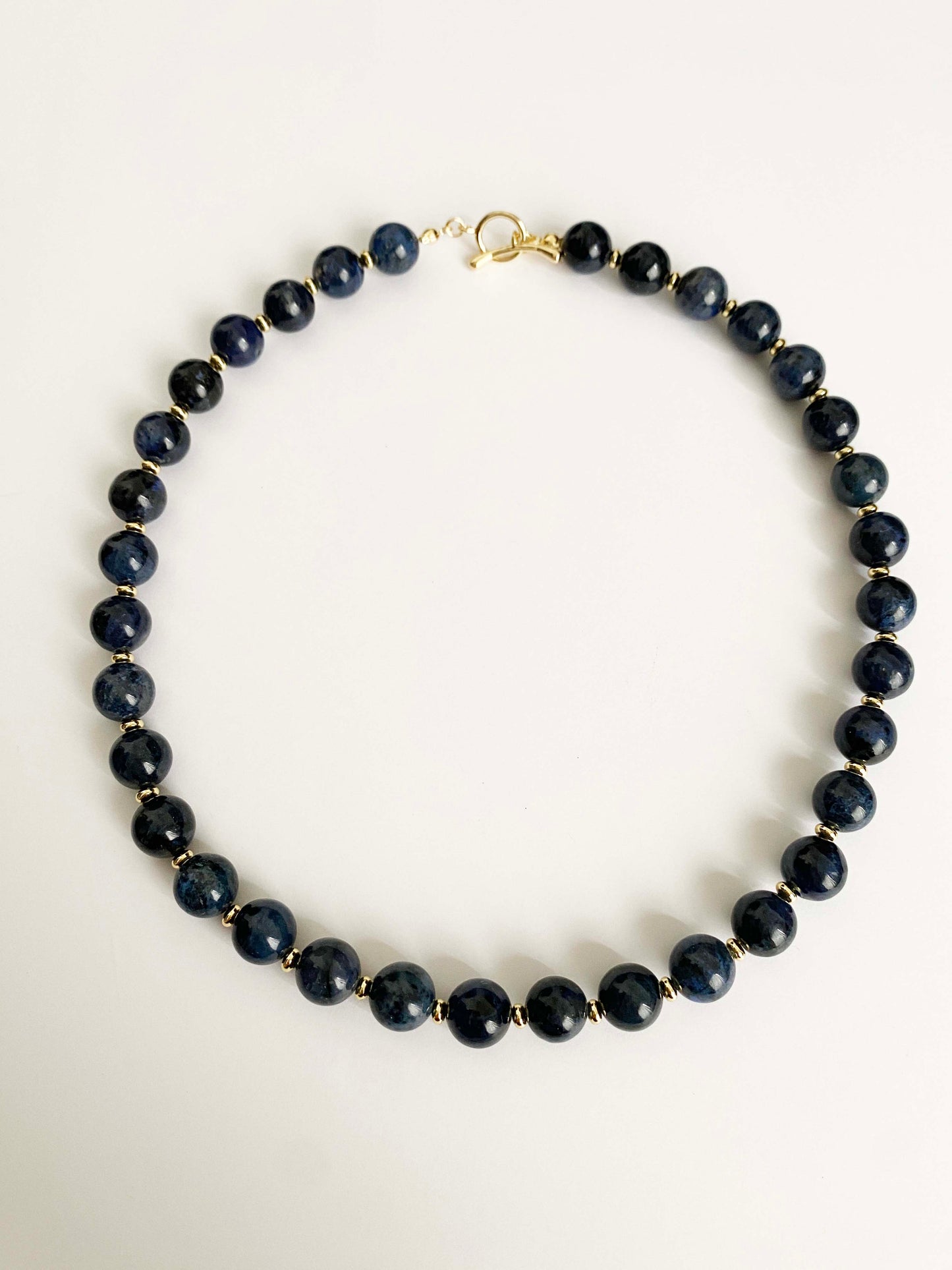 Handmade Fashion Natural Stone Blue-veins stone Necklace