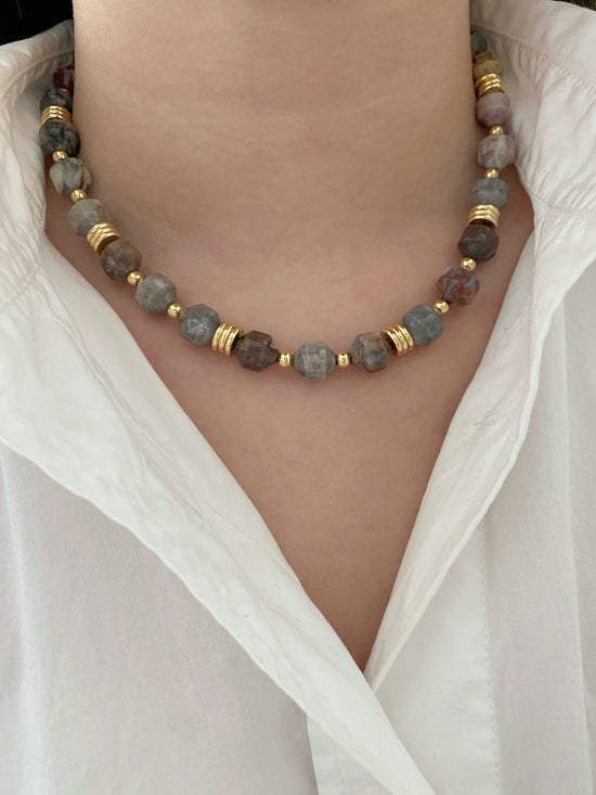 Handmade Fashion Natural Stone Agate Necklace