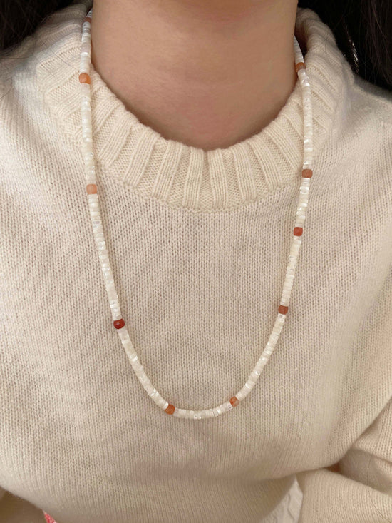 Handmade Fashion Natural Stone Shell Necklace